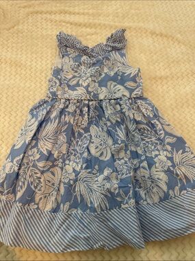 Savannah Blue and White Floral Sundress